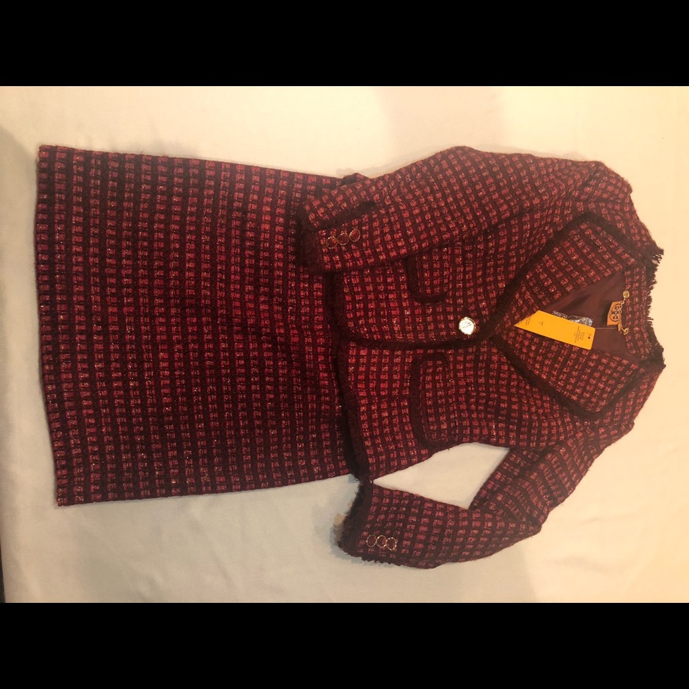 Tory Burch New with Tags Tweed Blazer and Skirt